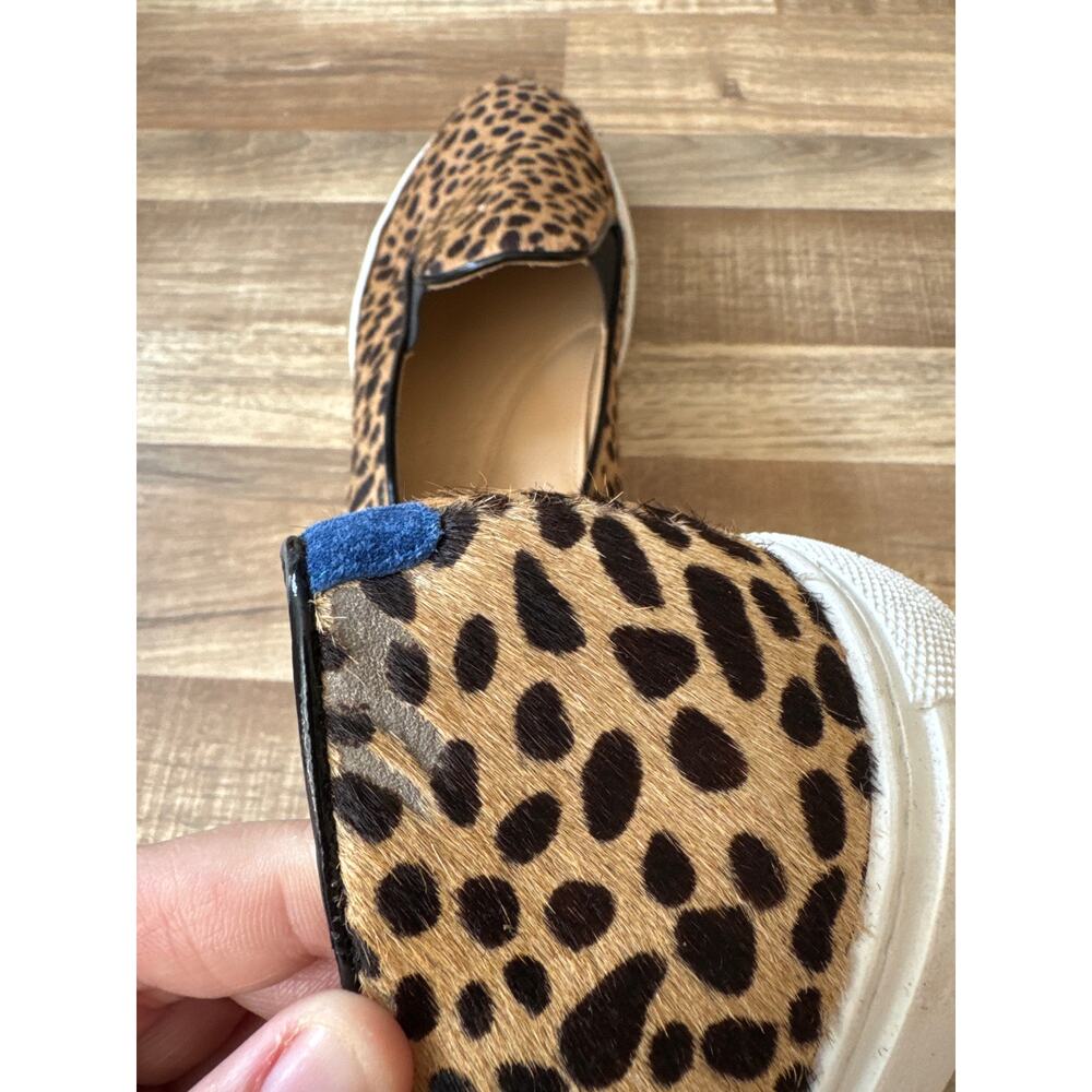 Chatelles Paris Leo Savannah Cheetah Print Fur Sneakers size 40 - Picture 3 of 4